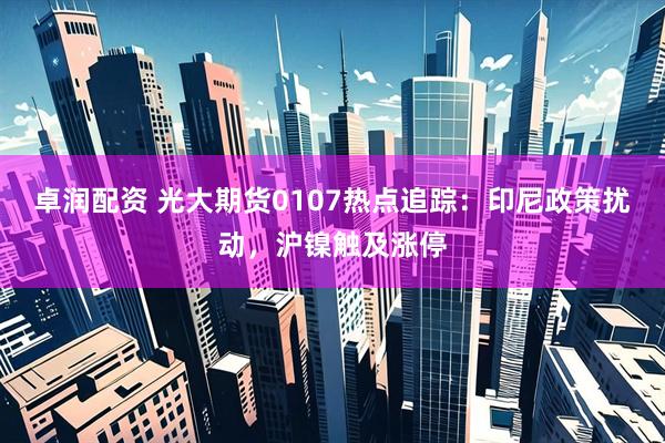 卓润配资 光大期货0107热点追踪：印尼政策扰动，沪镍触及涨停